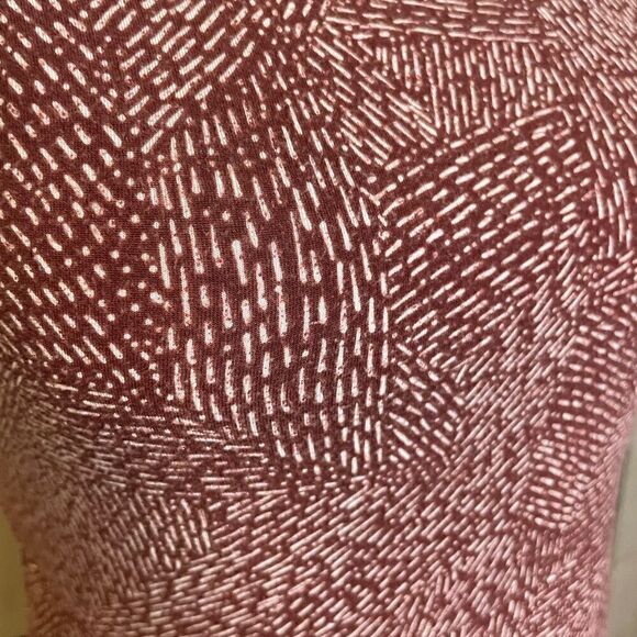 Athleta Thera High Neck Burgundy Printed Dress size XS - Picture 9 of 9
